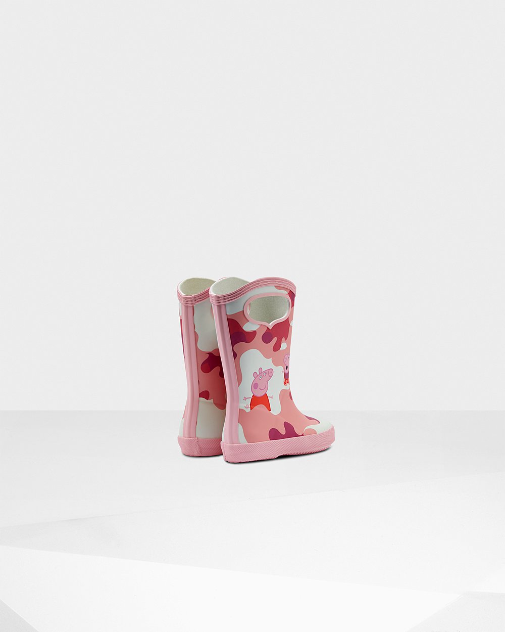 Hunter Yağmur Çizmesi Çocuk Pembe - Original First Peppa Pig Grab Handle - Türkiye CD5984127
